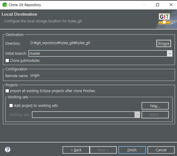 wiki:eclipse:gitlab:git_clone_04.png [문제를 잘 정의하는 것은 문제를 절반 해결한 것이다 ...